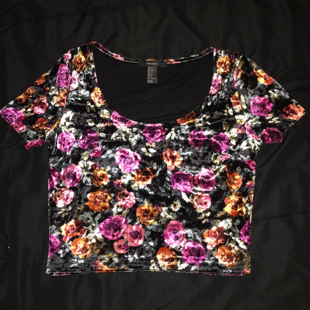 Velvet Crop Top